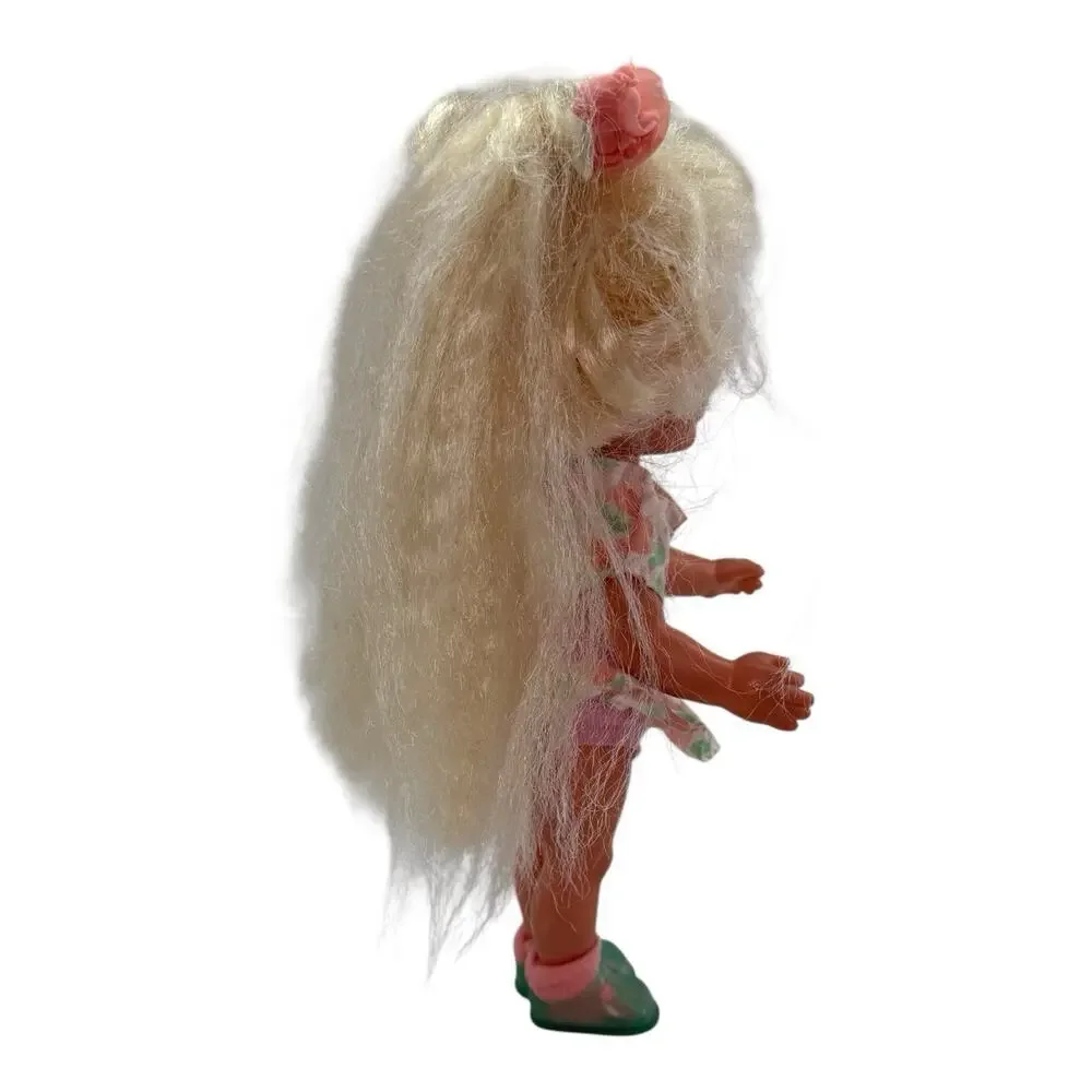 VTG 1987 Playskool Dolly Surprise Molly‎ Grows Blonde Hair WORKING Read
